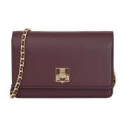 Elisabetta Franchi Burgundy Axelväska Elegant Höst/Vinter Brown, Dam