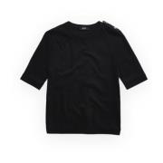 Fay Kortärmad T-shirt Black, Dam