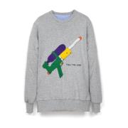 Lc23 Vattenpistol Sweatshirt Gray, Dam