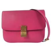 Celine Vintage Pre-owned Laeder crossbodyvskor Pink, Dam