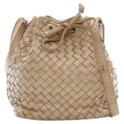 Bottega Veneta Vintage Pre-owned Laeder handvskor Beige, Dam