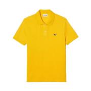 Lacoste Kortärmad Polo Tröja Yellow, Herr