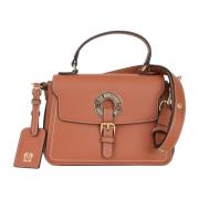 Love Moschino Brun axelväska med logoplatta Brown, Dam