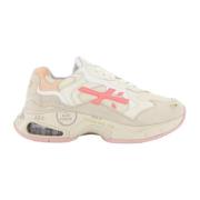 Premiata Sharky D Sneaker Beige/Roze Beige, Dam