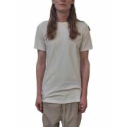 Rick Owens Vit kortärmad Level Tee White, Herr