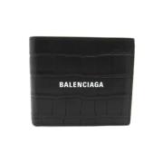 Balenciaga Vintage Pre-owned Laeder plnbcker Black, Herr