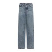 Co'Couture Wide Seam Jeans Pants Denim Blue Blue, Dam