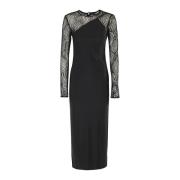 Rotate Birger Christensen Elegant Maxi Klänning Black, Dam