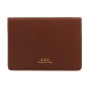 A.p.c. Wallets & Cardholders Brown, Dam