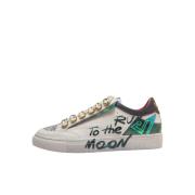 Emanuelle Vee Vita sneakers med glitterdetaljer White, Dam