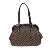 Celine Vintage Pre-owned Tyg axelremsvskor Brown, Dam