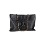 Chanel Vintage Pre-owned Laeder totevskor Black, Dam