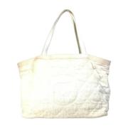 Chanel Vintage Pre-owned Tyg chanel-vskor White, Dam