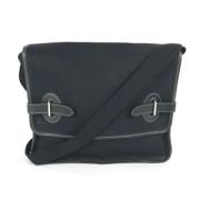 Hermès Vintage Pre-owned Tyg crossbodyvskor Black, Dam