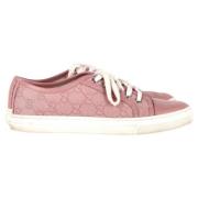 Gucci Vintage Pre-owned Laeder sneakers Pink, Dam