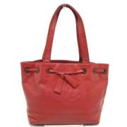 Chanel Vintage Pre-owned Laeder chanel-vskor Red, Dam