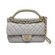 Chanel Vintage Pre-owned Laeder chanel-vskor Gray, Dam