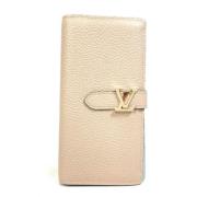 Louis Vuitton Vintage Pre-owned Laeder plnbcker Beige, Dam