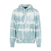 Amiri Tie Dye Hoodie Blue, Herr