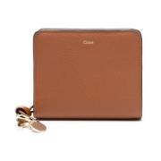 Chloé Brun Läder Bi-Fold Plånbok Brown, Dam