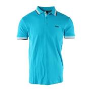 Hugo Boss Blå Bomull Polo Skjorta Regular Fit Blue, Herr