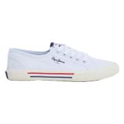 Pepe Jeans Brady Basic Sneakers White, Dam