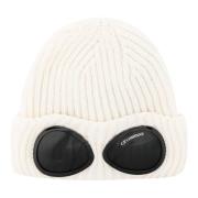 C.p. Company Vit Beanie Mössa Google Stil White, Herr