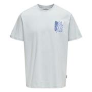 Only & Sons T-shirt Blue, Herr