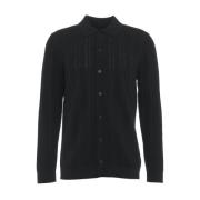 Roberto Collina Svart Stickat Aw24 Black, Herr