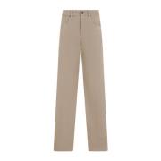 Brunello Cucinelli Medium Brown Cotton Pants Brown, Dam