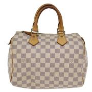 Louis Vuitton Vintage Pre-owned Canvas handvskor White, Dam