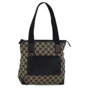 Gucci Vintage Pre-owned Canvas totevskor Beige, Dam