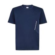 C.p. Company Merceriserad Jersey Ficka T-shirt Blue, Herr