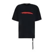 Ann Demeulemeester Avslappnad Bomull T-shirt Black, Herr