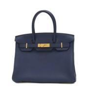 Hermès Vintage Pre-owned Laeder handvskor Blue, Dam