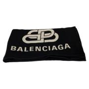 Balenciaga Vintage Pre-owned Ylle sjalar Black, Dam