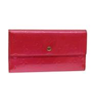 Louis Vuitton Vintage Pre-owned Laeder plnbcker Red, Dam