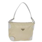 Prada Vintage Pre-owned Nylon prada-vskor Beige, Dam