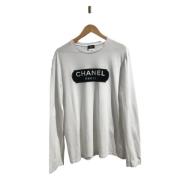 Chanel Vintage Pre-owned Bomull toppar White, Dam