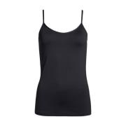 2-Biz Sportig och minimalistisk bodycon topp Black, Dam