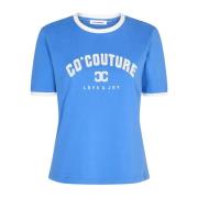 Co'Couture Edgecc Tee Toppe T-Shirts Blå Blue, Dam