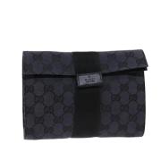 Gucci Vintage Pre-owned Canvas kuvertvskor Black, Dam