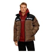 Karl Kani Retro Essential Puffer Jacket Brown, Herr