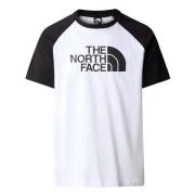 The North Face Face Raglan Easy T-shirt White, Herr