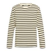 Jil Sander T-shirt med randigt mönster Beige, Herr