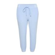 Kaffe Cropped Trousers Blue, Dam