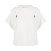 Iceberg Modern T-shirt med dragkedjor Beige, Dam