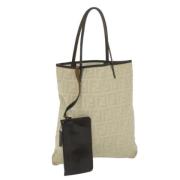 Fendi Vintage Pre-owned Canvas fendi-vskor Beige, Dam