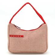 Prada Vintage Pre-owned Canvas prada-vskor Beige, Dam