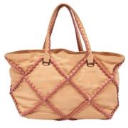 Bottega Veneta Vintage Pre-owned Laeder totevskor White, Dam